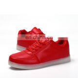 L1601 Latest Design Hot Sale Red PU Leather Mens Sneakers Light up LED Shoes thumbnail-2