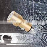 SEZU Circle Lines Aluminum Alloy Dual USB Safety Hammer Car Charger 3.1A With Emergency Harmmer and Anion Air Cleaner Function