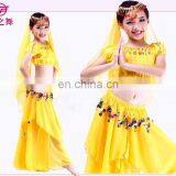 ET-136 Arabic Practice Children Girls Belly Dance Wear Clothes 4pcs/2pcs Suit thumbnail-3
