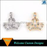 Jewelry Finding Wholesale Zinc Alloy Full Crystal Crown Charm For DIY