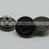 High Quality Faction Zinc Alloy Metal Jeans Button for Jeans