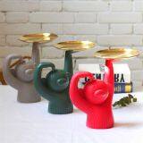 Resin Monkey Tray Resin Decoration Molanti Color Living Room Monkeys Receive Tray Decoration thumbnail-1