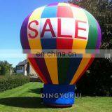 Hot Air Balloon Shaped Inflatable Ground Decoration Rainbow Color Rooftop Balloons for Party Events thumbnail-2