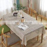 Farmhouse Handmade Crochet Vintage Lace Design Tablecloth Geometric Cotton Tablecloth Party Table Cloth thumbnail-4