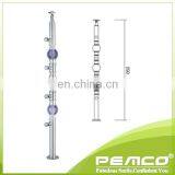 Villa/House Use Highly Resistant to Corrosion Glass Railing Wood Stair thumbnail-6