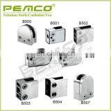 High Quality New Design Stainless Steel Stair Handrail d Shape Glass Panel Clamp thumbnail-1