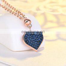 S925 Rose Gold Silver 100 Languages I Love You Projection Pendant Necklace thumbnail-3