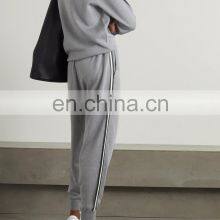 Outdoor Custom Cashmere Silk Knit Pullover Luxury Loungewear Women Sets thumbnail-3