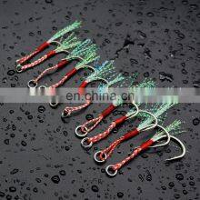 In Stock Rigged Tandem Jig Hooks for Slow Pitch Jigging Lures Assist Pike Hooks For Saltwater Fishing thumbnail-3