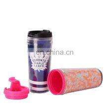 Hot Sale Plastic Travel Mugs Coffee 450ml Custom Paper Insert thumbnail-5