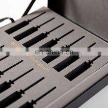 Black Cosmetic Luxury Packaging for Essential Oil Ribbon Closure Sample Fragrance Box With EVA Bottom thumbnail-4