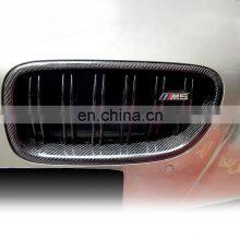 Front Grill for BMW F10 F18 M5 High Quality Carbon Fiber Single Slat Line Bumper Grill for BMW 5 Serious 2010-2017 thumbnail-4