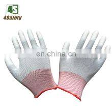 4SAFETY PU Finger Coated Glove in Safety Gloves From China Factory thumbnail-1