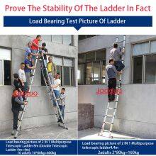 2 IN 1 Multipurpose Telescopic Ladder thumbnail-2