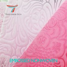 hs code for non woven fabric pp price per kg embossed nonwoven spunbond cloth bag roll non-woven fabric wallpaper