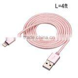 Original MFI Fabric Braided Cell Phone Data Cable Round Usb Cables thumbnail-5
