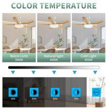 52Inch Indoor Decorative Living Room Remote Control Modern Ceiling Fan thumbnail-4