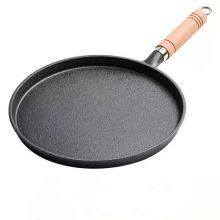 Cast Iron Tawa Pan With Handle Cast Iron Pizza Crepe Pan, Dosa, Roti Tawa, Budare Paw Bhaji For Home Use