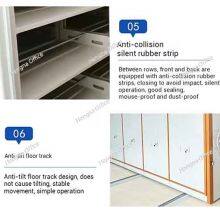 Space-Saving Mobile Filing System SAKQ322-Customized Color Steel Cabinet With Silent Rubber Strips for Corporate Office Organization-Factory Direct thumbnail-5