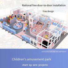 Children's Play Castle, Large Indoor Children's Amusement Park With Ocean Ball Pool and Slide Play Equipment thumbnail-2
