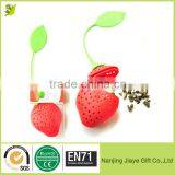 FDA Approved Super Cute Strawberry Silicone Tea Infuser thumbnail-3