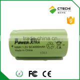 rechargeable battery 4000mah Ni-Mh type SC Size 1.2V battery cell