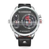2015 New fashion sport watch for man double movements double time-zone sport watch