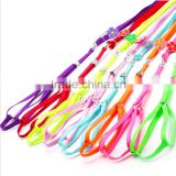 Wholesale new fluorescent color chest straps High quality nylon pet harness leash