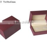 Cheap dark red paper wrapped plastic Dubai cufflink box