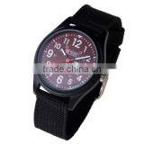 Men's Military Red Dial Black Fabric Strap Date Sport Army Watch MR054 thumbnail-5