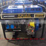 3KW Electric Start Open-frame AC Single Phase Diesel Power Generator Set