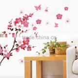 ZY6008 Cherry Blossom Wall Poster Waterproof Background Wall Sticker Stickers for Living Room Bedroom Cafe Home Decor Decal Deca thumbnail-6