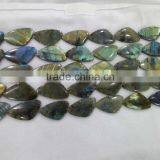 Semi-Precious Stone Inverted Triangle Natural Gemtone Loose Beads thumbnail-5