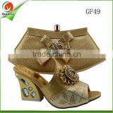 Mint Green Italian Shoe and Bag Set to Match Medium Heel Ladies Sandals From Guangzhou for Wedding Party thumbnail-2