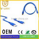 Factory Price High Speed Data Transfer 3.0 M/M USB to Micro USB Cable for Mobile Hard Disk thumbnail-1