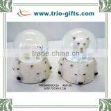 Polyresin White Bear Water Globe thumbnail-1