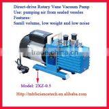 Direct-drive Rotary Vane Vacuum Pump, Model: 2XZ-0.5, Pumping Speed: 0.5L/sec., Motor Power: 0.18 Kw, Low Noise
