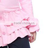 2015 Baby Girls Pink Ruffled Cardigan,persnickety Outfit thumbnail-6