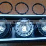 3x1 Head G53/ar111/qr111 Recessed Grille Lighting Fixture thumbnail-2