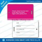 Pvc Travel Tags Clear Plastic Luggage Tags