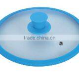 Blue Circle Size Adjustable Wholesale Silicone Cooking Pot Lid thumbnail-1