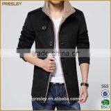 2016 New Fashion Men's Woolen Long Jackets Warm Winter Jacket Coat With Fur Fleece Inside thumbnail-3