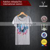 Cotton T-shirt Manufacturer Wholesale 2015 Summer New Round Collar of Women Print t Shirt