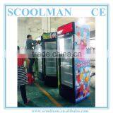 Upright Deep Display Ice Cream Freezer Glass Door