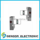 304 Stainless Steel Waist High Pedestrian Access Barrier Gate Vertical Electric Remote Control Swing Turnstile