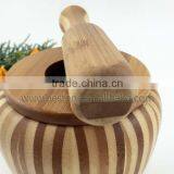 Custom Logo Bamboo Garlic Masher With Lid thumbnail-3
