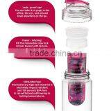 760ml Sports Health Fruit Juice Water Bottle, Tour Outdoor Camping Travel Bottle thumbnail-2