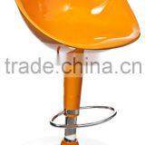 Oval ABS Orange Used Bar Stools