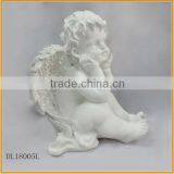 Hot Sale Sitting Angel Shape Resin Angel Statue Decoration