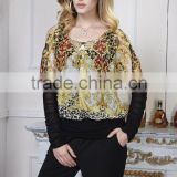 Autumn outfit new bigger sizes show thin fashion women's clothing bat - long sleeves